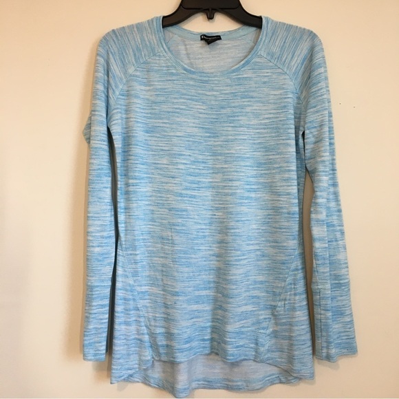 Champion Long Sleeve Heathered Crew Neck Stretch T-shirt - Picture 1 of 12